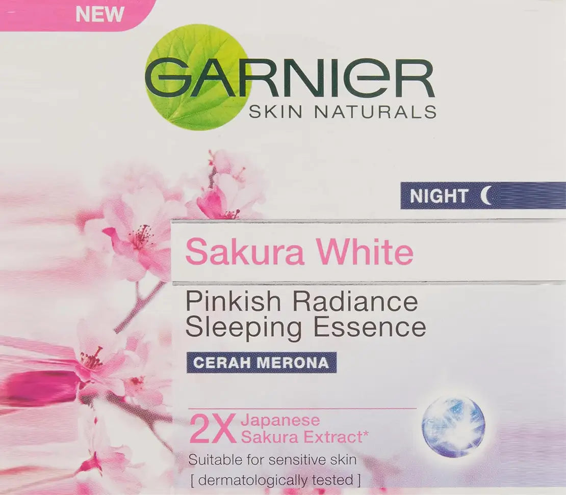 Garnier Sakura Glow Hyaluron Night Sleeping Mask 50ml - Cared