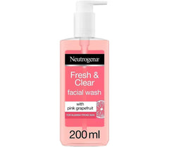 Neutrogena Facial Wash Fresh & Clear With Pink Grapefruit Pump 200ml - Cared