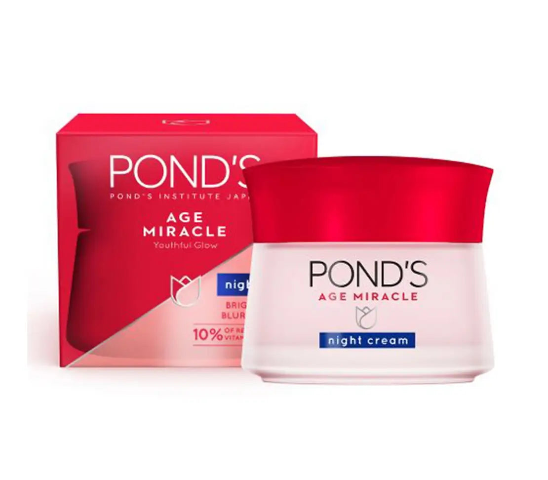 Pond's Age Miracle Youthful Glow Night Care Cream 50ml - Cared