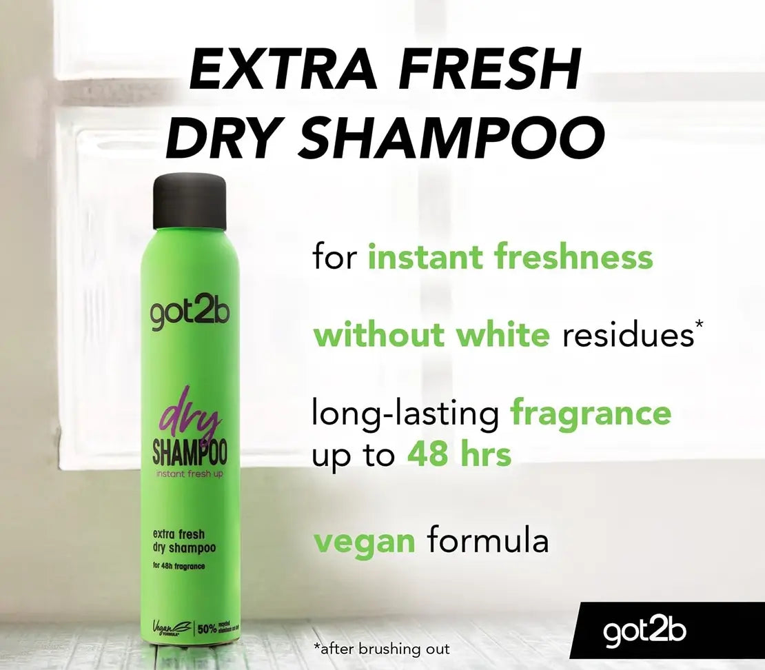 SCHWARZKOPF Got2b Fresh It Up Dry Shampoo Extra Fresh Clean & Crisp 200ml - Cared