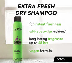 SCHWARZKOPF Got2b Fresh It Up Dry Shampoo Extra Fresh Clean & Crisp 200ml - Cared