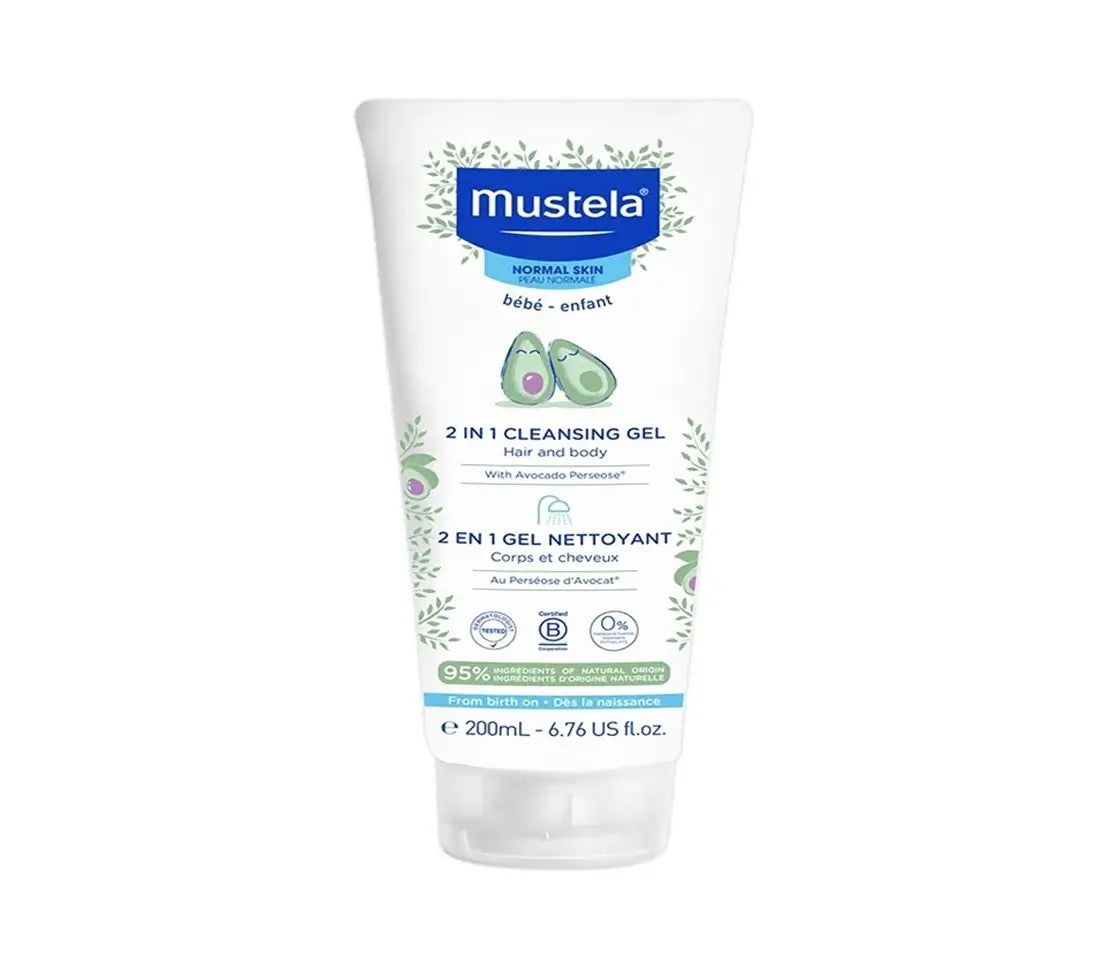 Mustela 2 in 1 Baby Cleanser 200ml