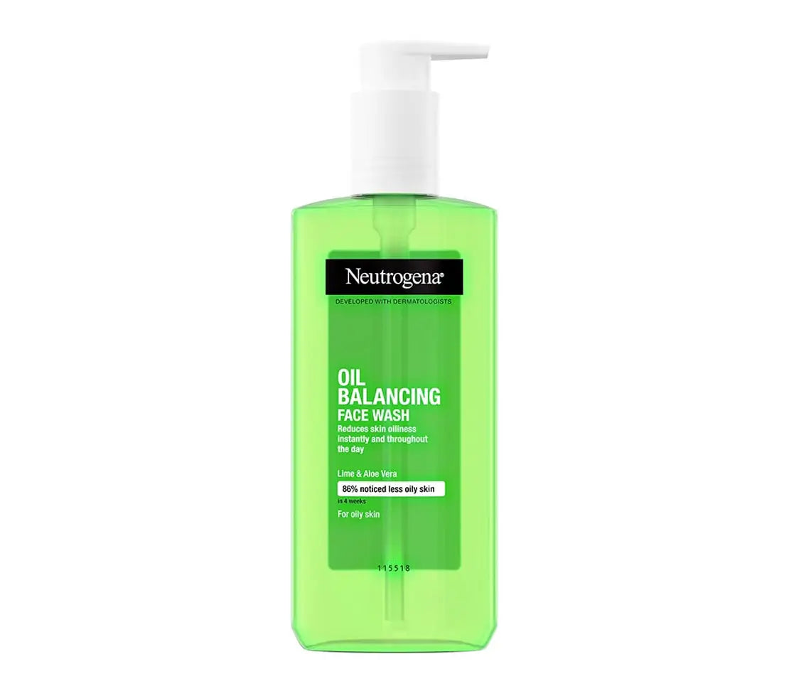 Neutrogena Facial Wash Oil Balancing With Lime & Aloe Vera Pump 200ml