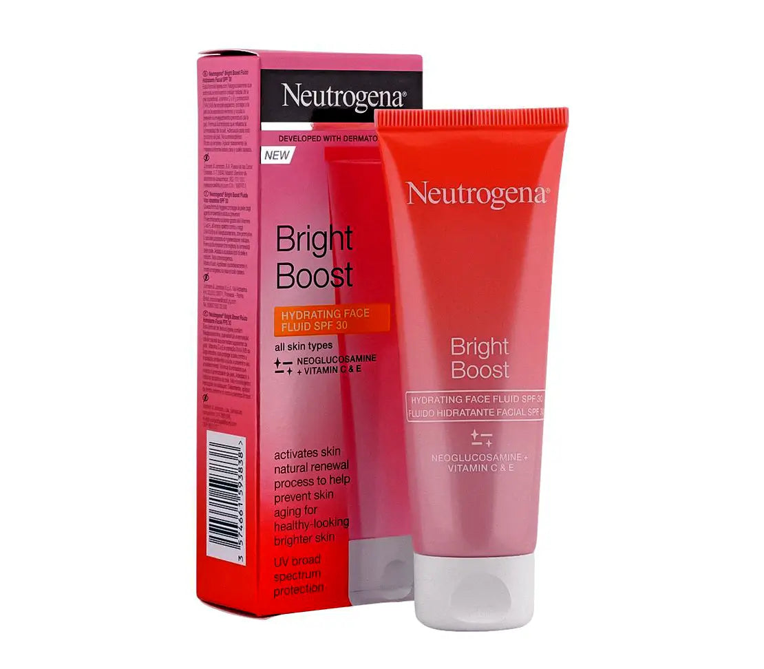 Neutrogena Spf30 Bright Boost Hydrating Face Fluid Serum 50ml