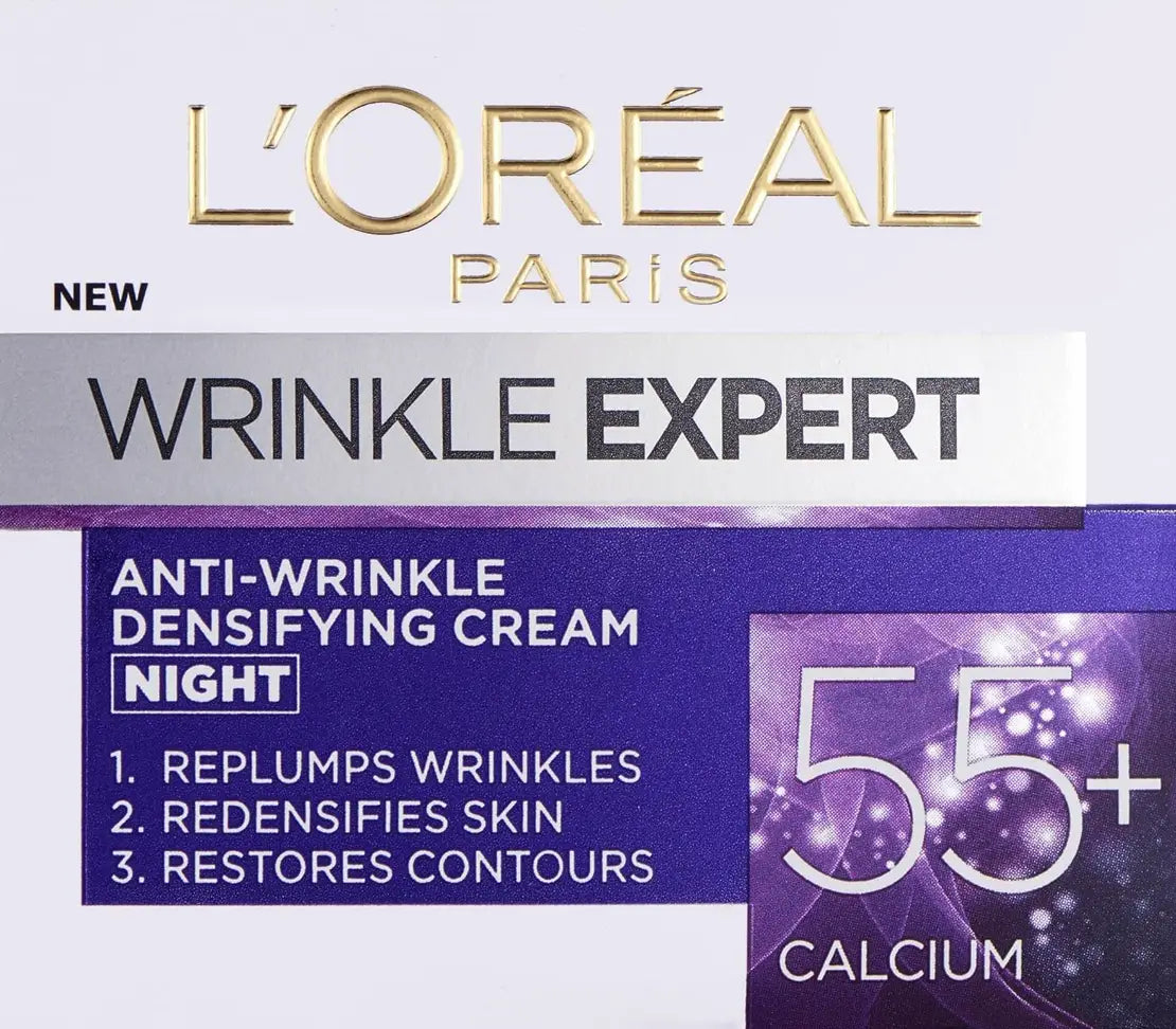 L'Oreal Wrinkle Expert Densifying Night Cream 55+ 50ml - Cared