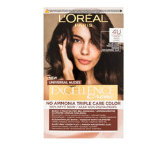 L'Oreal Excellence Crème Tripple Protection - 4u Dark Brown Hair Color 48ml