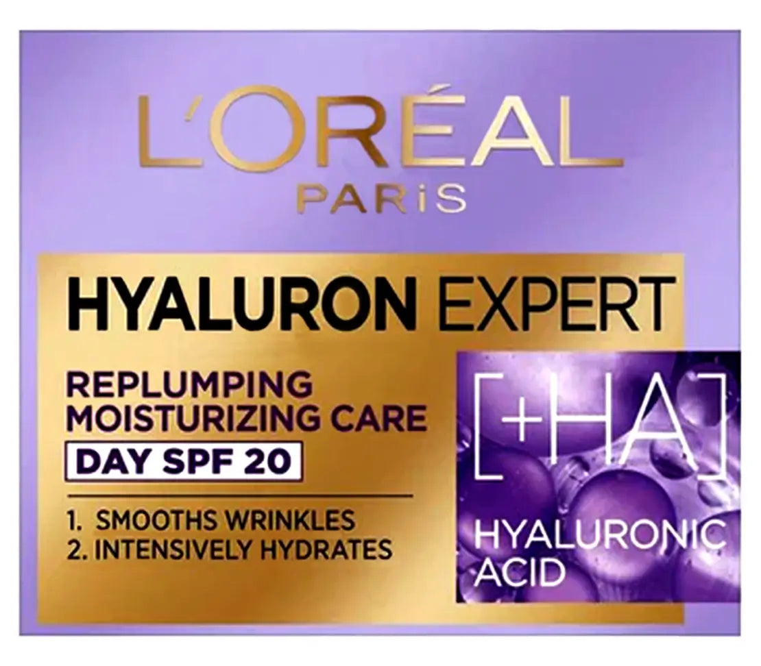 L'Oreal Hyaluron Expert Spf 20 Day Cream 50ml - Cared