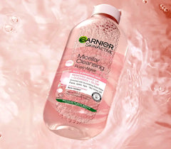 Garnier Micellar Rose Cleansing Water Skin Cleanser and Makeup Remover 400ml - Cared