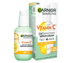 Garnier Brightening  Vitamin C Serum Cream 2in1 Formula Spf 25 50ml