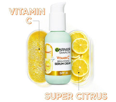 Garnier Brightening  Vitamin C Serum Cream 2in1 Formula Spf 25 50ml