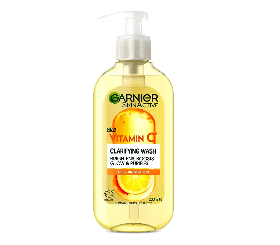 Garnier Skin Active Vitamin C Clarifying Face Wash 200ml - Cared