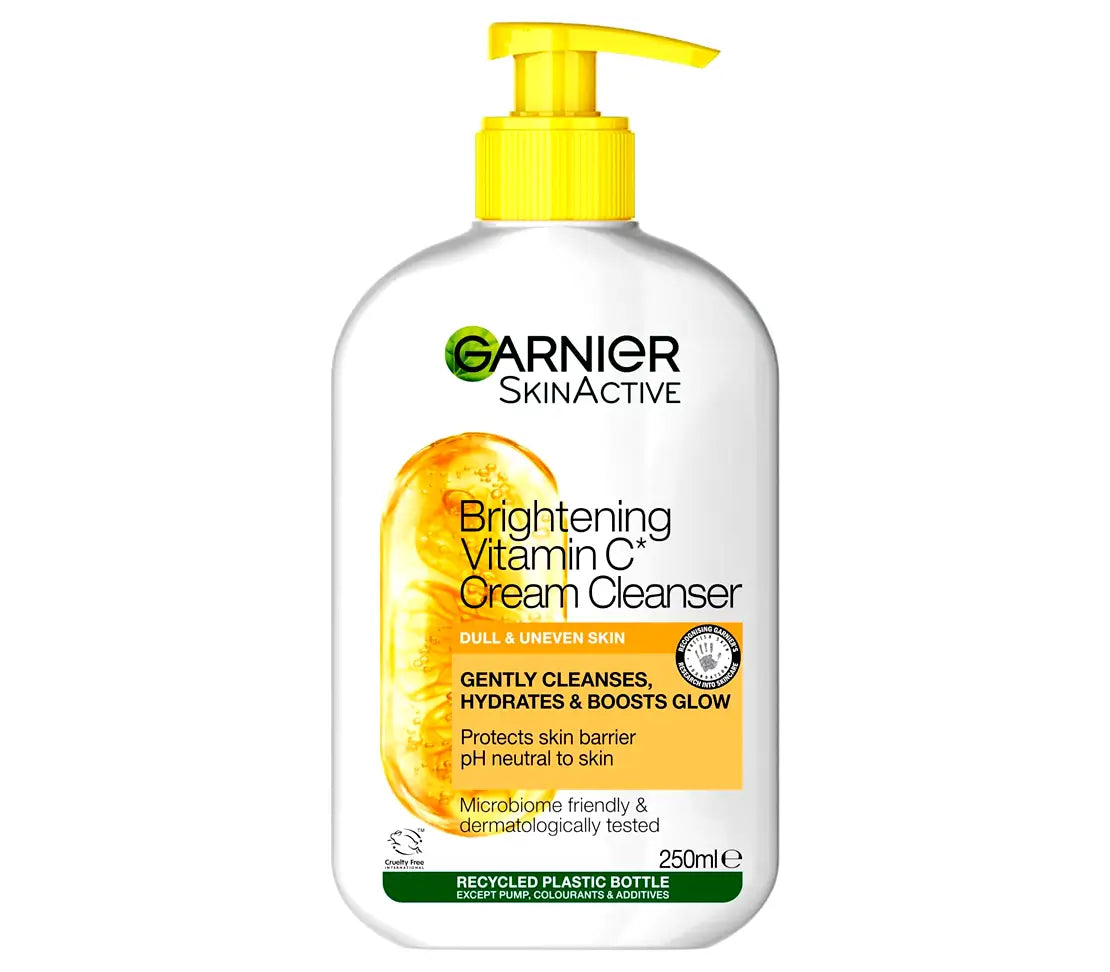 Garnier Vitamin C Brightening Cream Cleanser 250ml - Cared