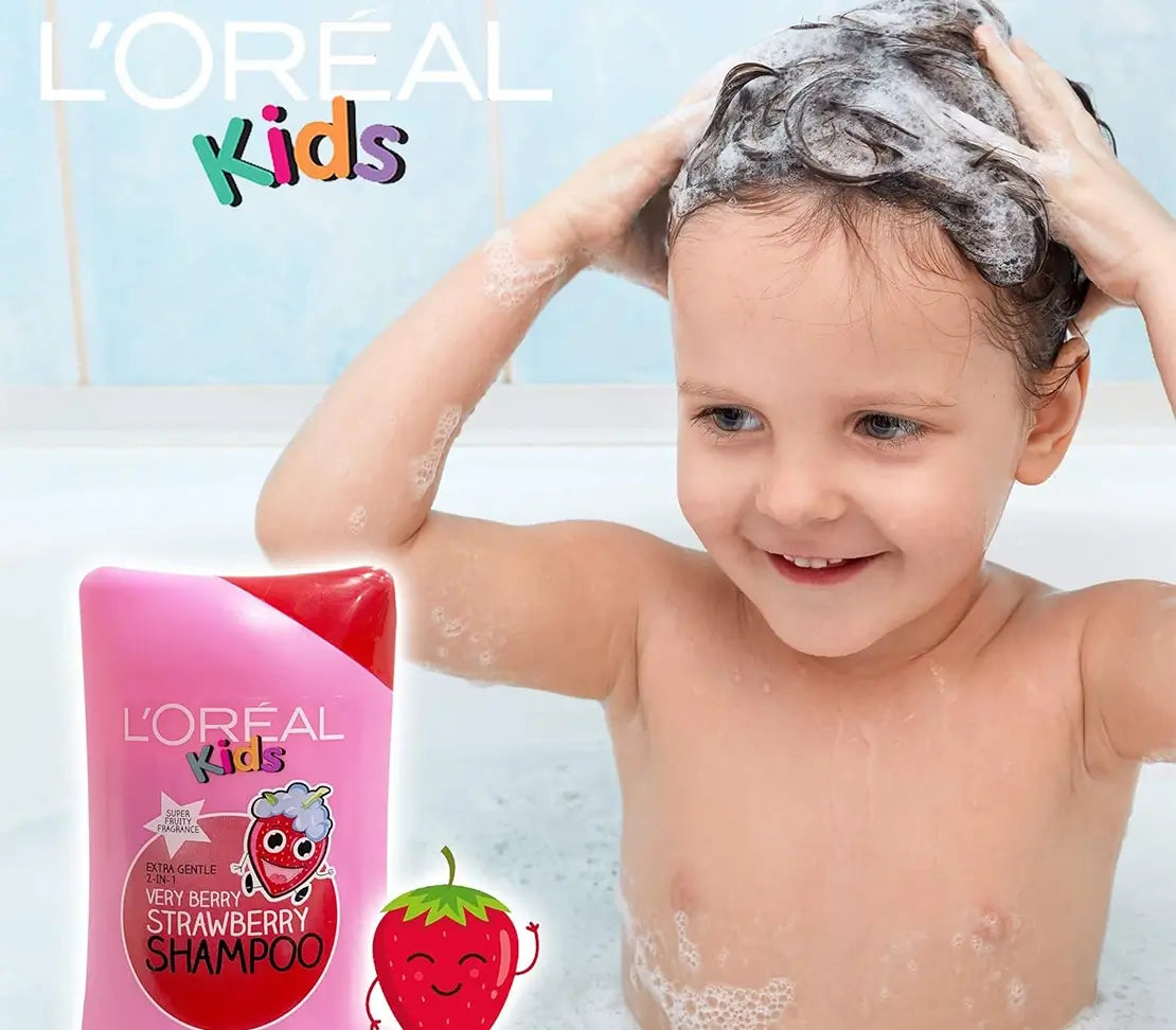 L'Oreal Kids Very Berry Strawberry Shampoo 250ml - Cared