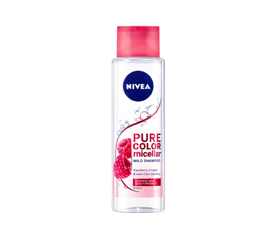 Nivea Raspberry Pure Color Micellar Mild Shampoo 400ml