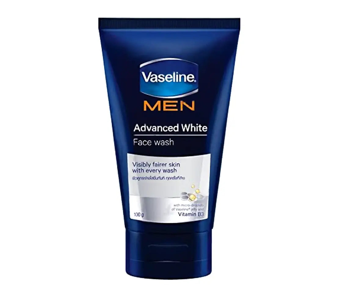 Vaseline Men Healthy Bright Face Wash With Vitamin B3 100ml - Cared