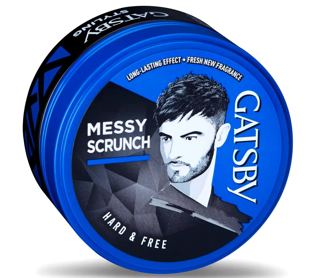 Gatsby Hard & Free Styling Blue Hair Wax 75g - Cared