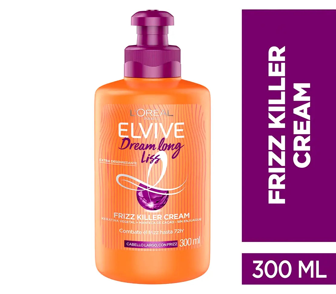 L'Oreal Elvive Dream Lengths Frizz Killer Hair Cream 300ml - Cared