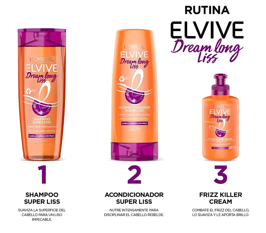 L'Oreal Elvive Dream Lengths Frizz Killer Hair Cream 300ml - Cared