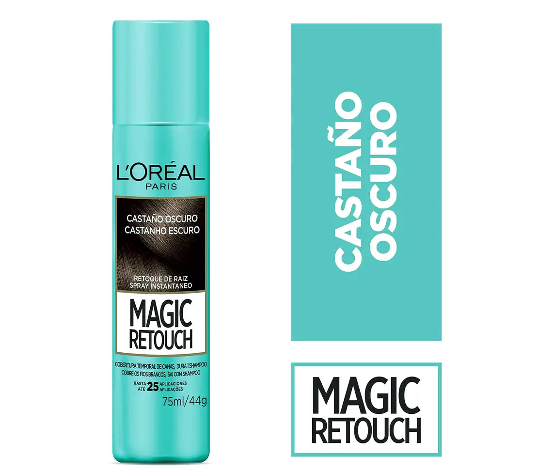 L'Oreal Paris Magic Retouch Instant Root Concealer Spray Dark Brown 75ml - Cared