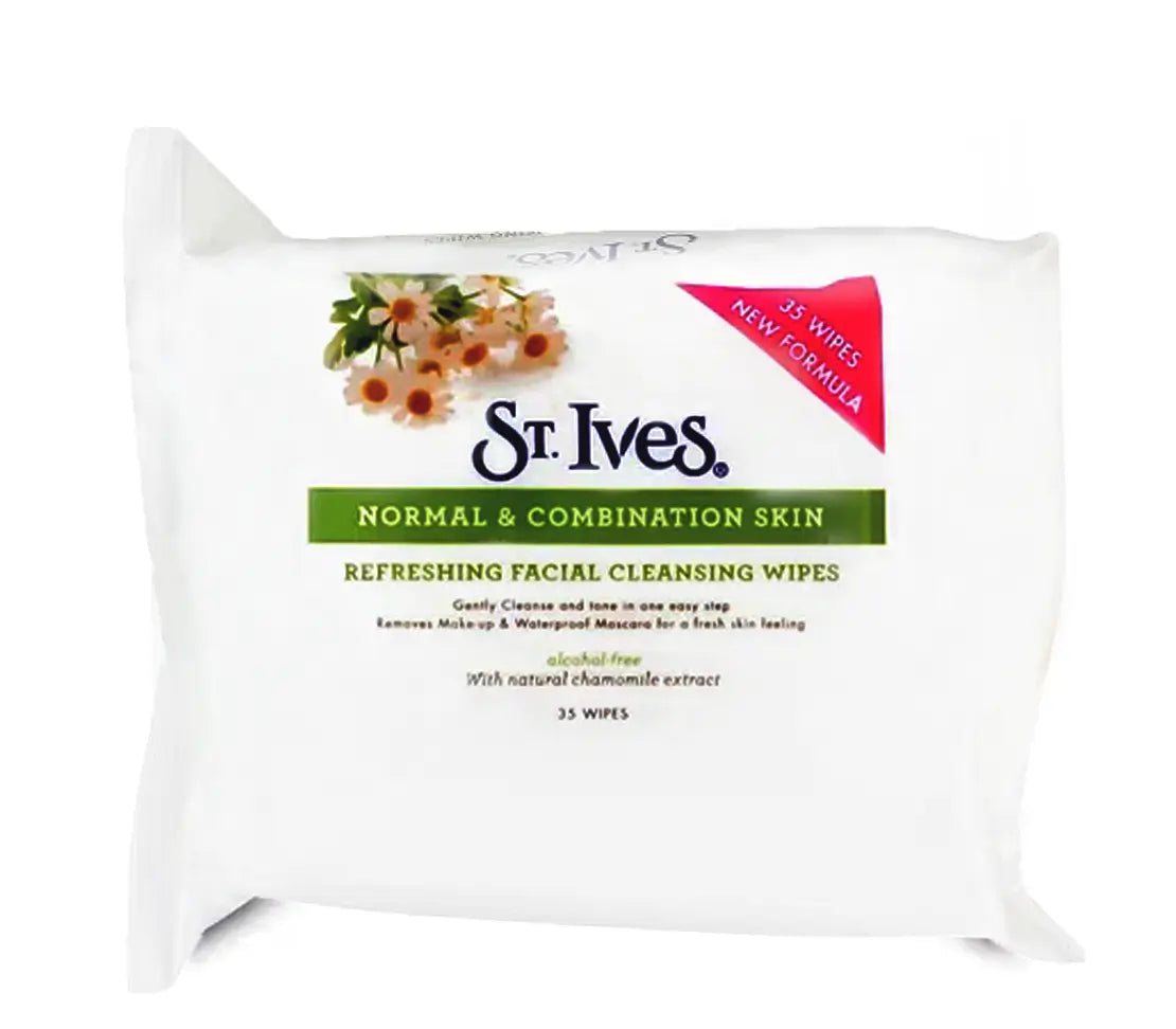 Stives Facial Cleansing Wipes Normal & Combination Skin 35'S - Cared