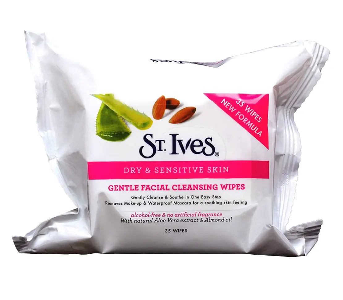 Stives Facial Cleansing Wipes Dry & Sensitive Skin 35'S - Cared