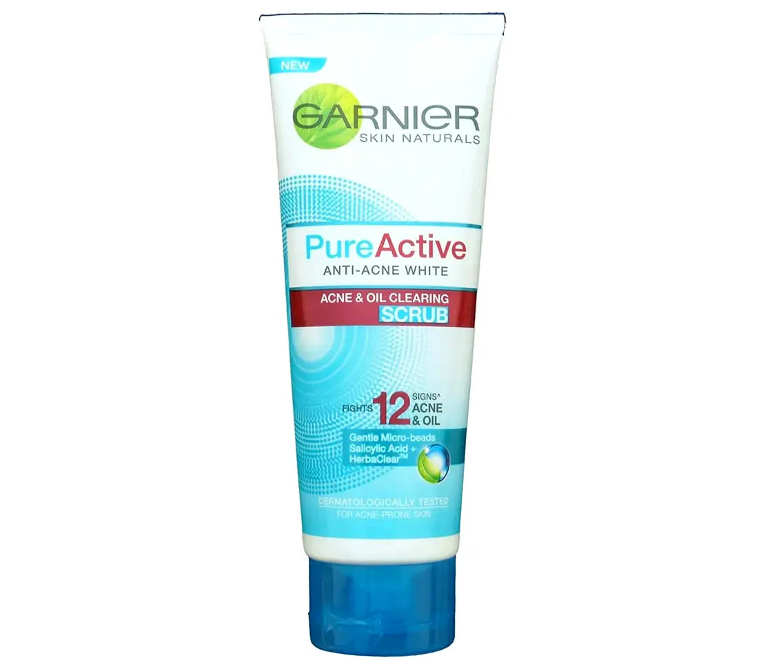 Garnier Pure Active Anti-acne White Scrub 100ml - Cared