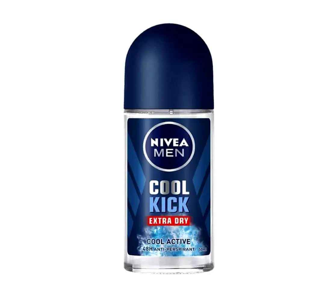 Nivea Cool Kick Extra Dry Roll on 50ml - Cared