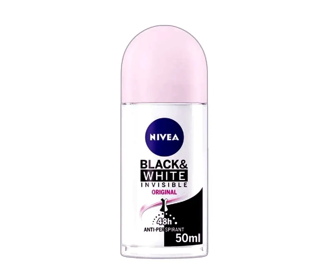 Nivea Black & White Invisible Radiant & Smooth Roll-on 50 Ml - Cared