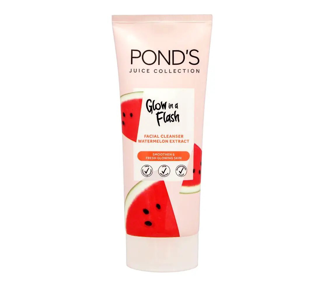 Pond's Juice Collection Glow in a Flash Facial Cleanser Watermelon Extract 90g