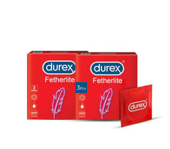 Bundle - Pack of 2 - Durex - Condoms 3s Featherlite