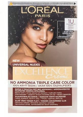 L'Oreal Excellence Crème Tripple Protection - 1u Black Hair Color 48ml