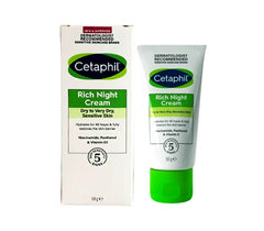 Cetaphil Rich Night Cream Face Sensitive Skin 50G