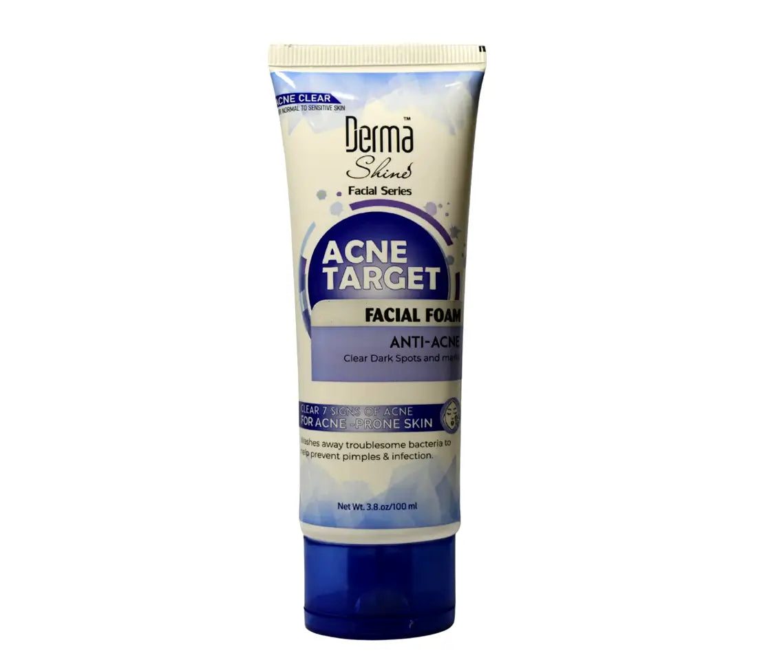 Derma Shine Acne Target Facial Foam | Clear Skin Solution