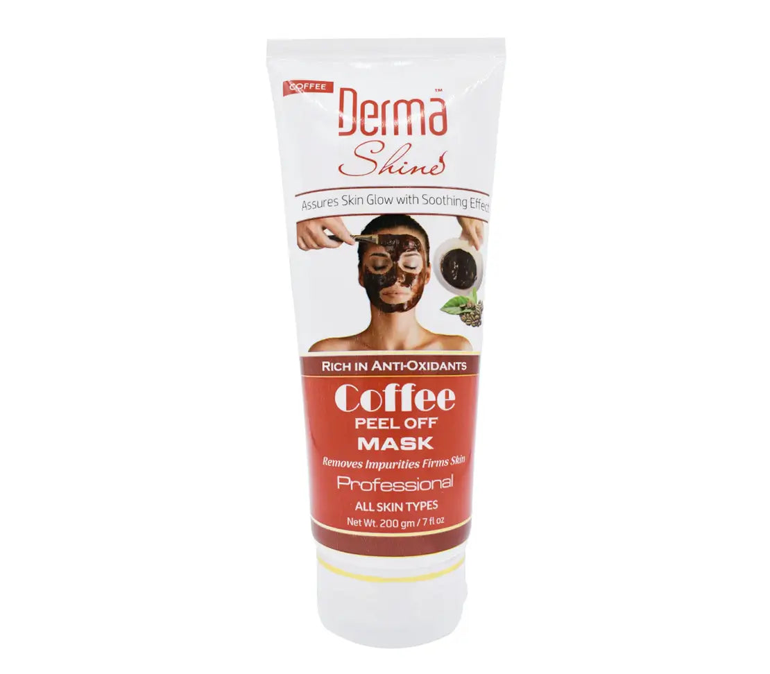 Derma Shine Coffee Peel Off Mask - Brightening & Exfoliating Face Mask