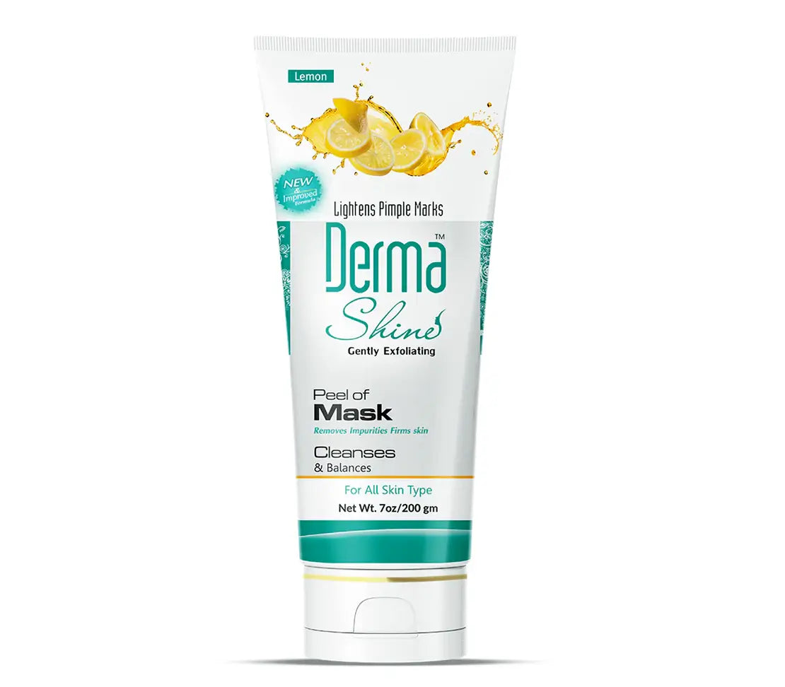 Derma Shine Lemon Peel Off Mask – Deep Cleansing & Brightening Mask