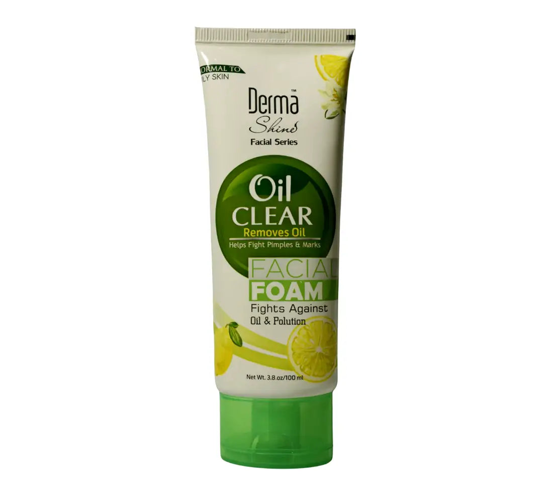 Derma Shine Oil Clear Facial Foam - Deep Cleansing & Mattifying Formula