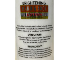 Derma Shine Brightening Hand & Foot Lotion - Moisturize & Revitalize