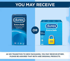 Durex Extra Safe Condoms, 3 Pack