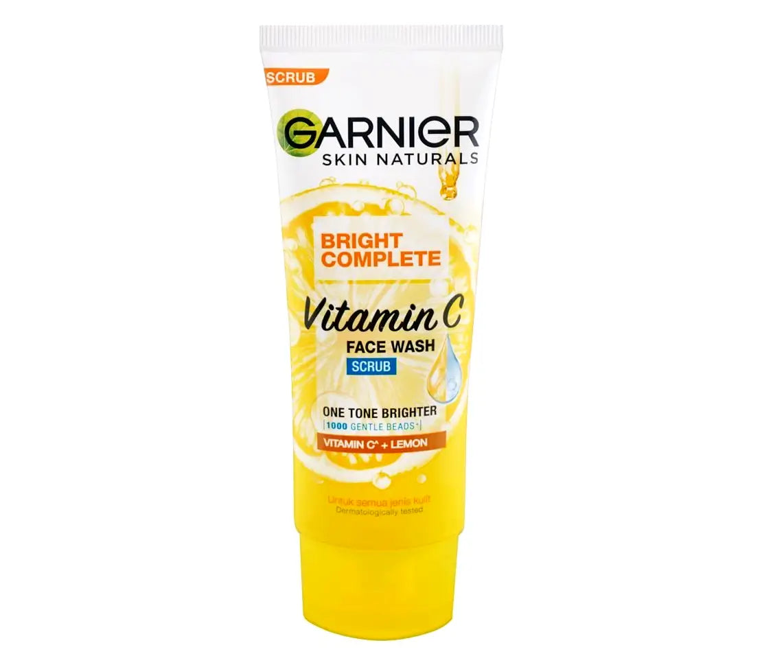 Garnier Bright Complete Vitamin C Face Wash Scrub 100ml