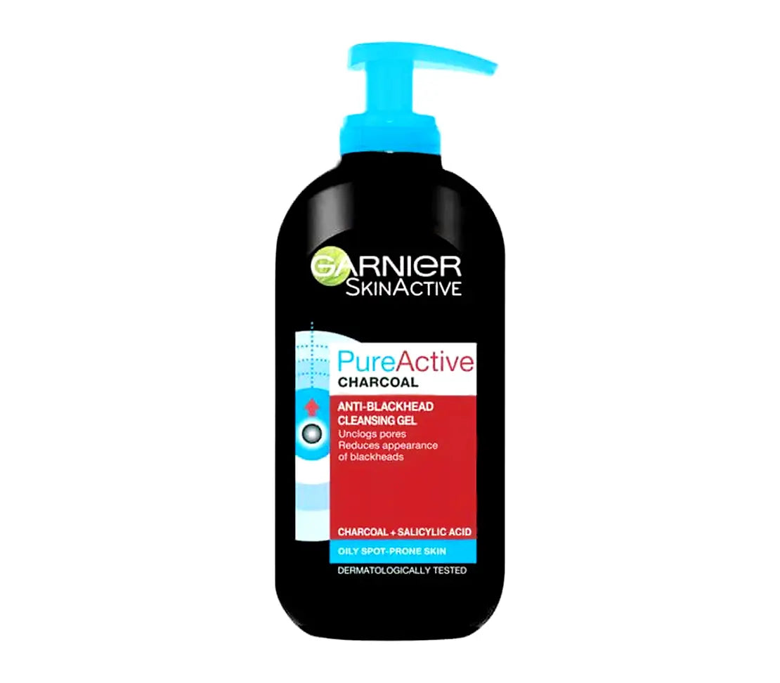 Garnier Charcoal Anti Blackhead Cleansing Gel 200ml