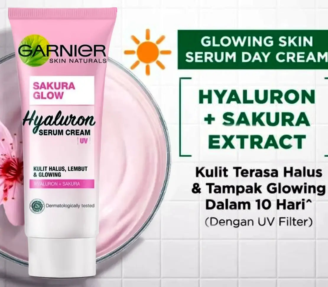 Garnier Sakura Glow Hyaluron Serum Cream Uv 40ml