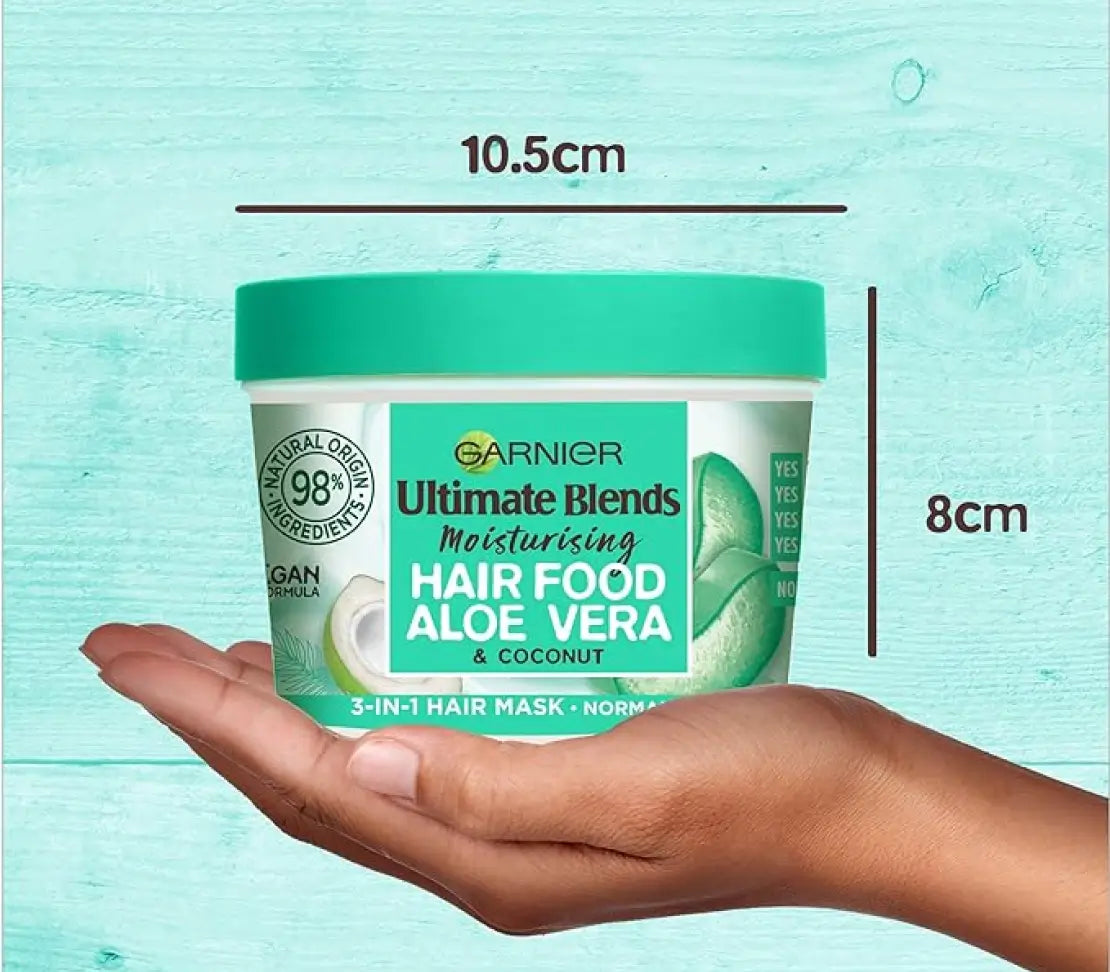 Garnier Ultimate Blend Hair Mask Aloe Vera & Coconut Water 390ML - Cared