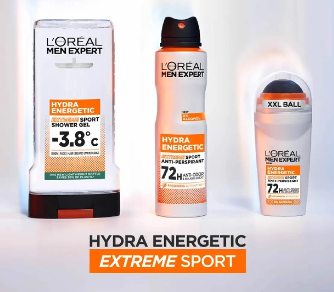 Loreal Men Expert Hydra Energetic Shower Gel 300ML - Cared