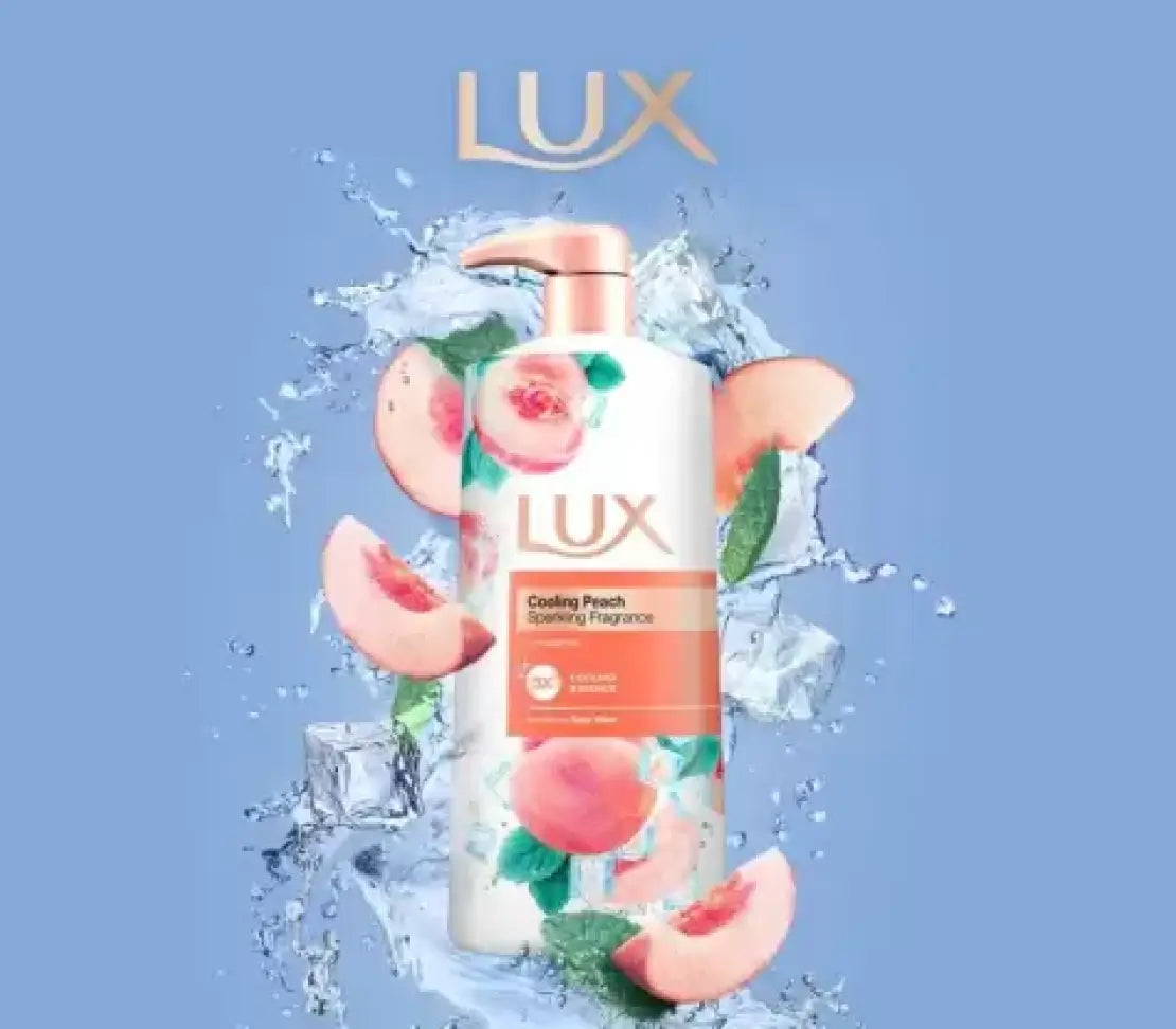 Lux Body Wash Cooling Peach - Sparkling Fragrance, 500ML - Cared