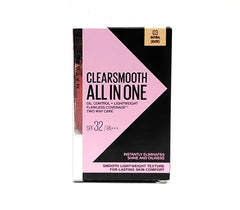 Maybelline New York Clear Smooth All In One Powder Foundation - 03 Natural | Shine-Free, Lightweight Coverage with SPF Protection