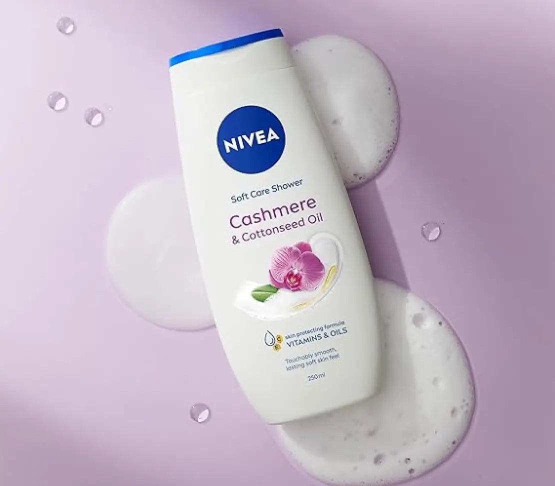 Nivea Cashmere & Cotton Seed Oil Shower Gel 250ML - Cared