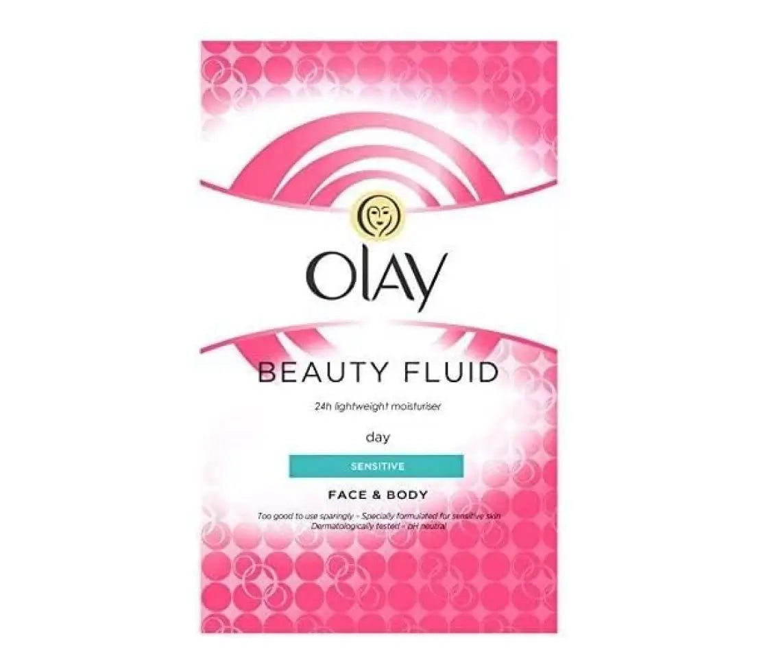 Olay Lotion Beauty Fluid Moisturizer Sensitive Face & Body Fluid, 200ML - Cared