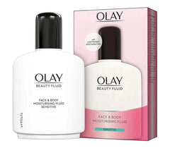 Olay Lotion Beauty Fluid Moisturizer Sensitive Face & Body Fluid, 200ML - Cared